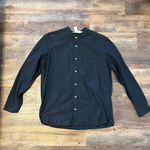 3 collarless H&M button down shirts- Size XL